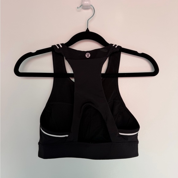 lululemon Black High-Neck Racerback Sports Bra - Picture 3 of 9